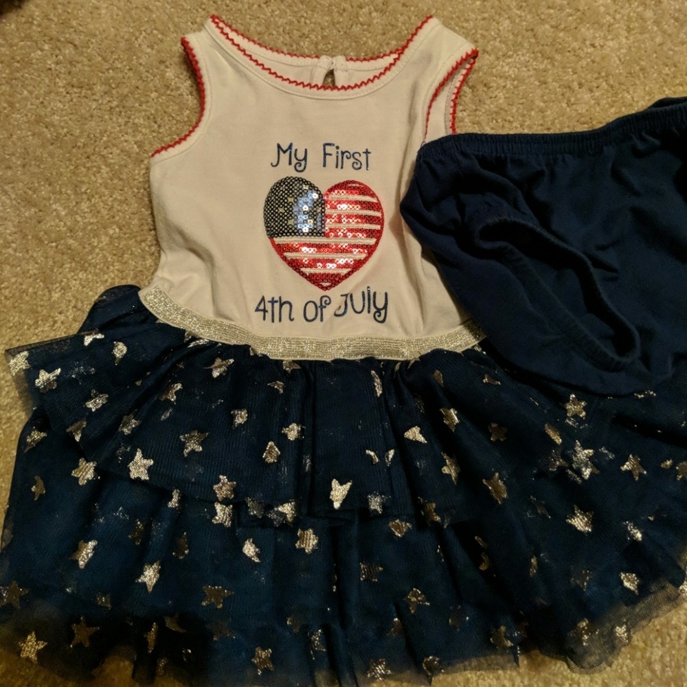 Festive holiday party dress with diaper cover